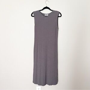 2/25 Mod Ref ❤️ Ribbed Bodycon Dress Sleeveless Layering Piece Large